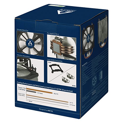 1567543206 33 ARCTIC Freezer 7 Pro Dissipatore di Processore con Ventilatore - ARCTIC Freezer 7 Pro - Dissipatore di Processore con Ventilatore da 92mm PWM, Ventola per CPU con Potenza di Raffreddamento di 150 Watt