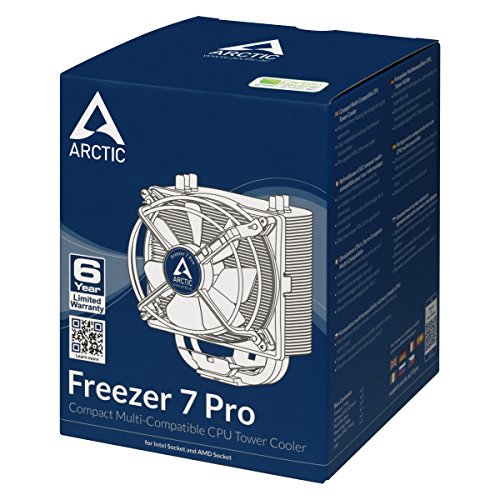 1567543206 467 ARCTIC Freezer 7 Pro Dissipatore di Processore con Ventilatore - ARCTIC Freezer 7 Pro - Dissipatore di Processore con Ventilatore da 92mm PWM, Ventola per CPU con Potenza di Raffreddamento di 150 Watt