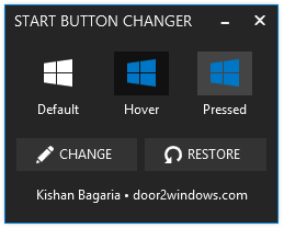 Windows 8.1 Start Button Changer