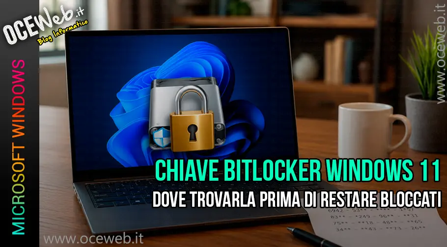 Chiave BitLocker Windows 11: dove trovarla prima di restare bloccati