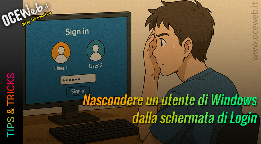 Nascondere un utente di Windows dalla schermata di Login