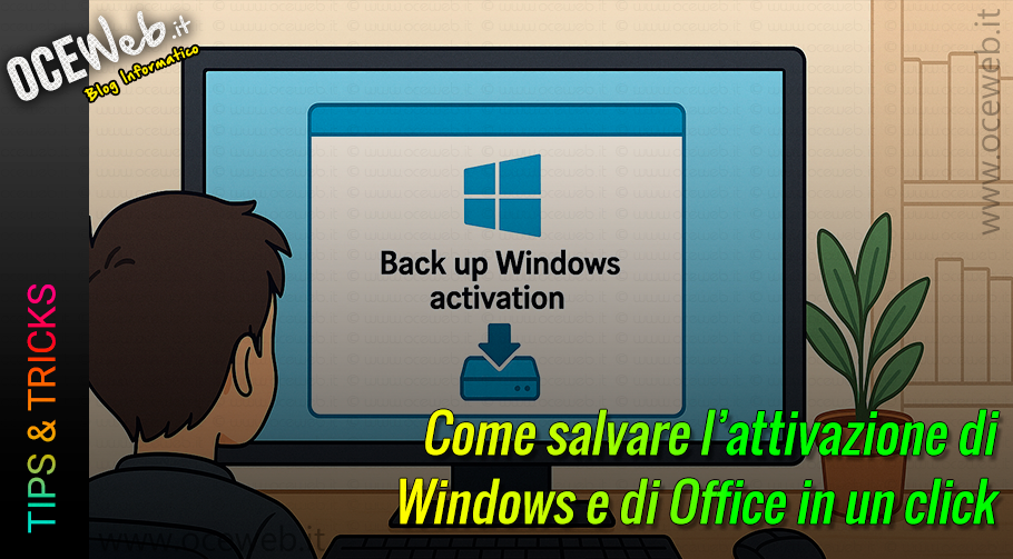 Come salvare l’attivazione di Windows e di Office in un click