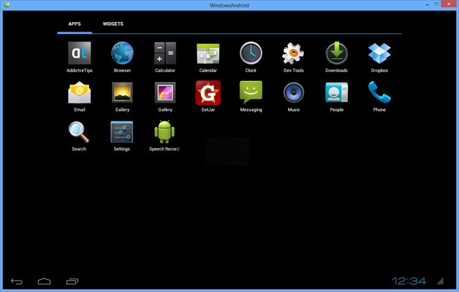 Utilizzare Android Ice Cream Sandwich su Windows