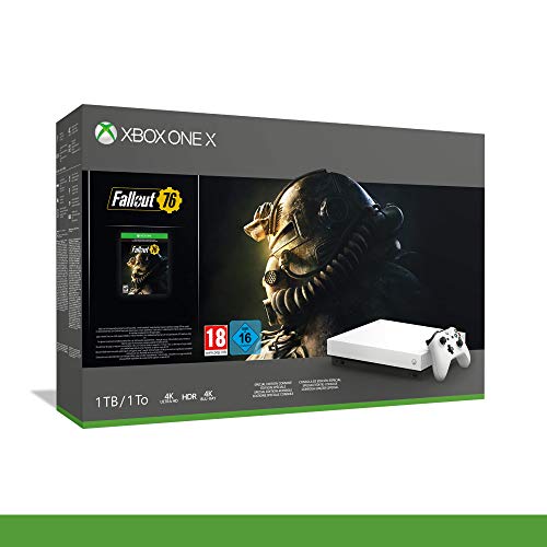 Xbox One X 1TB + Fallout 76 – Robotic White Edition