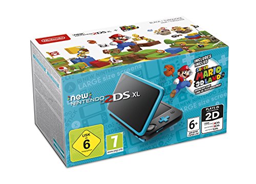 New Nintendo 2DS XL, Nero/Turchese + Super Mario 3D Land (Digital Download)