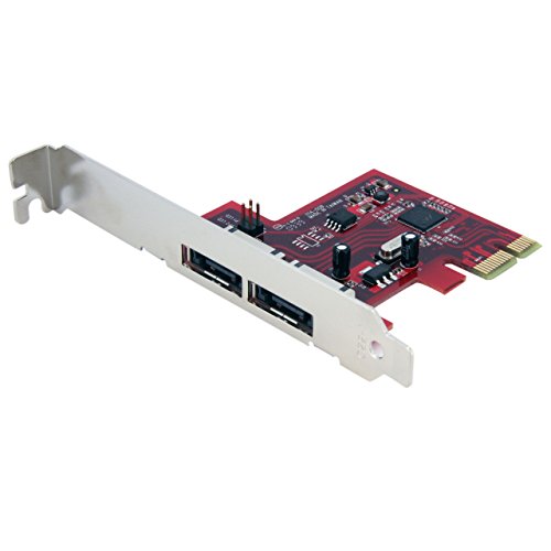 STARTECH.COM Scheda eSATA, Controller PCI Express a 2 Porte 6 Gbps, SATA