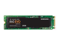 Samsung MZ-N6E250BW Unità SSD Interna 860 EVO M.2, 250 GB, 2.5" SATA III, Verde/Nero
