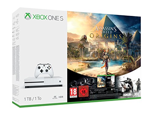 Xbox One S 1TB Console – Assassin’s Creed Origins Bonus Bundle – Xbox One [Edizione: Regno Unito]