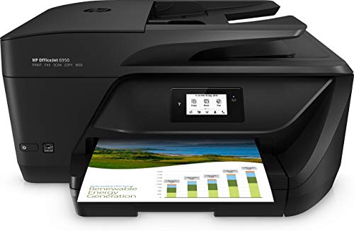 HP OfficeJet 6950 P4C85A Stampante Multifunzione a Getto di Inchiostro, Stampa, Scannerizza, Fotocopia, Fax, Wi-Fi, Wi-Fi Direct, 2 Mesi di Instant Ink Inclusi, Nero