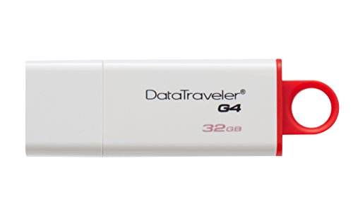 Kingston Dtig4/32Gb Datatraveler Memoria Flash, USB 3.0, 32 Gb, Bianco/Rosso