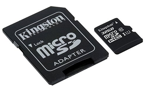 Kingston SDCS/32GB Canvas Select Scheda MicroSD 32 GB, Velocità UHS-I di Classe 10 fino a 80 MB/s in Lettura, con Adattatore SD