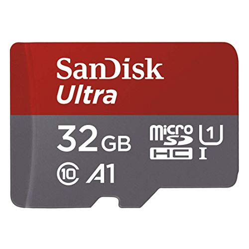 SanDisk Ultra Scheda di Memoria MicroSDHC da 32 GB e Adattatore, con A1 App Performance, Velocità fino a 98 MB/sec, Classe 10, U1 (Nuova versione)