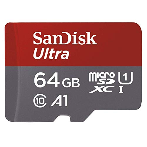 SanDisk Ultra Scheda di Memoria MicroSDXC da 64 GB e Adattatore, con A1 App Performance, Velocità fino a 100 MB/sec, Classe 10, U1
