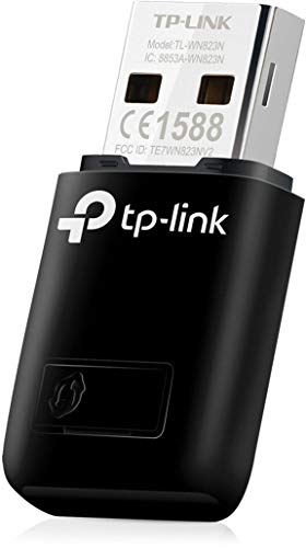 TP-Link TL-WN823N Adattatore USB Scheda di Rete, Wireless 300Mbps, 2.4GHz, 2 Antenne Interne, USB 2.0, Pulsante WPS, Mini Size