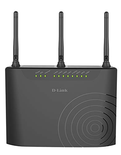 D-Link DSL-3682 Modem Router Wireless, Dual-Band, AC750 Mbps, VDSL/ADSL, Compatibile Fibra