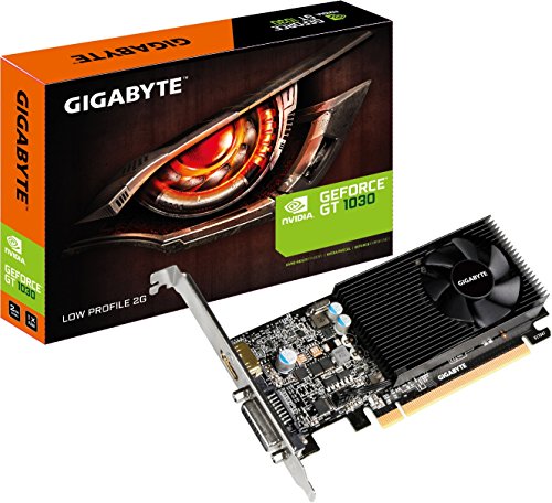 Gigabyte GT 1030 Low Profile 2G - graphics cards (NVIDIA, GeForce GT 1030, 4096 x 2160 pixels, 1257 MHz, 1506 MHz, 2 GB)