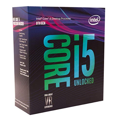 Intel Core i5-8600K, 3.6 GHZ, 9MB Cache, LGA 1151