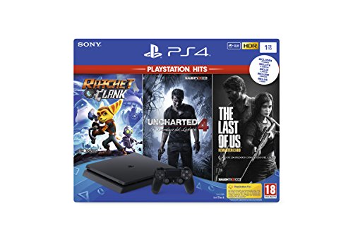 Playstation 4 Ps4 – Consola 1Tb + Ratchet & Clank + The Last Of Us + Uncharted 4