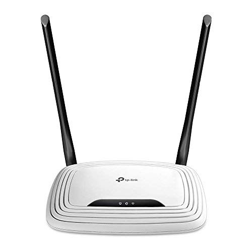 TP-Link TL-WR841N N300 Router Wi-Fi 300 Mbps a 2.4 GHz, 5 10/100M Porti, 2 5dBi Fixed Antenne, Wireless On/Off, Power On/Off, WPS