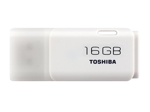 Toshiba Hayabusa Pendrive 16GB, Chiavetta USB 2.0, 18 MB/s, Bianco