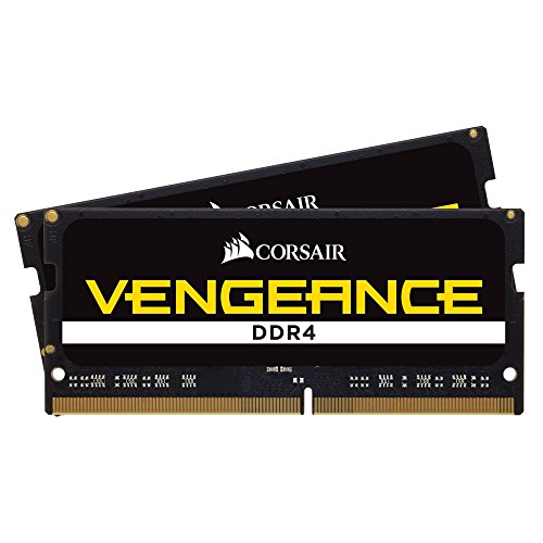Corsair Vengeance Performance CMSX16GX4M2A2400C16 Kit di Memoria RAM da 16GB per portatili, 2x8GB, DDR4-SODIMM, Nero