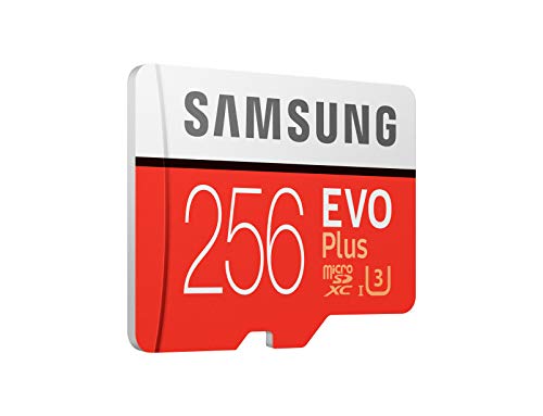 Samsung EVO Plus Scheda MicroSD da 256 GB, UHS-I, Classe U3, fino a 100 MB/s di Lettura, 90 MB/s di Scrittura, Adattatore SD Incluso [Vecchio Modello]