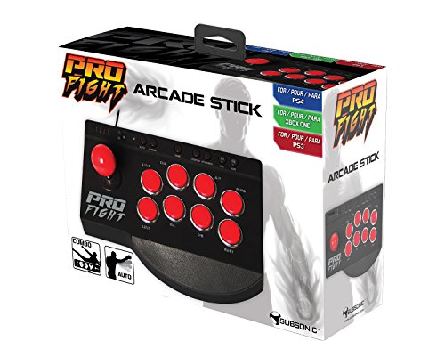 Subsonic - Pro Fight Arcade Stick Con Turbo E Combo - PS4/PS4 Slim/PS4 Pro/PS3/Xbox One/Xbox One S