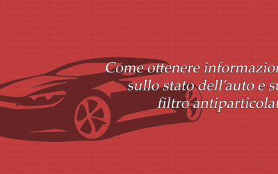 Come ottenere informazioni sullo stato dell’auto e del filtro antiparticolato