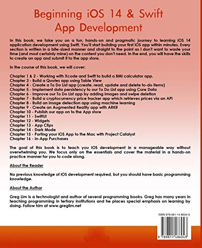 1618997210 716 Beginning iOS 14 Swift 5 App Development Develop iOS - Beginning iOS 14 & Swift 5 App Development: Develop iOS Apps, Widgets with Xcode 12, Swift 5, SwiftUI, ARKit and more: Develop iOS Apps with Xcode 12, Swift 5, SwiftUI, MLKit, ARKit and more