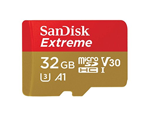 SanDisk Extreme 32 Gb per Action Camera, MicroSDHC con Adattatore SD Twinpack, Classe 10, U3, V30, A1, Velocità di Lettura fino a 100 Mb/s