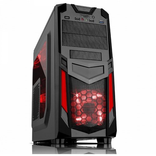 Itek ITGCR03 Cassa per PC da Gaming Midi-Tower, Multicolore