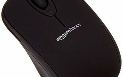 AmazonBasics – Mouse wireless con microricevitore USB 2.0, colore: Nero