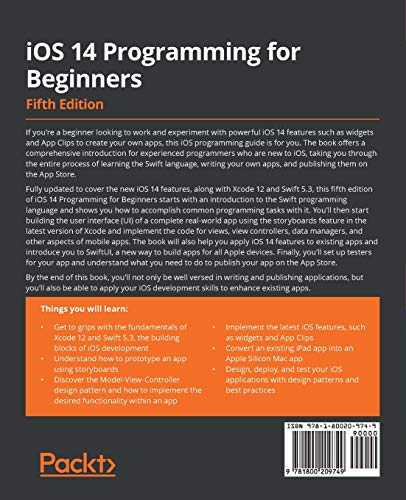 1630662128 520 iOS 14 Programming for Beginners Get started with building iOS - iOS 14 Programming for Beginners: Get started with building iOS apps with Swift 5.3 and Xcode 12, 5th Edition