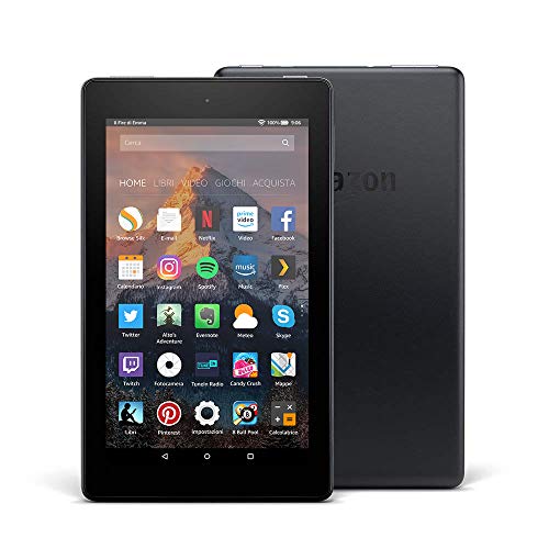 Tablet Fire 7, schermo da 7", 16 GB, (Nero) - con offerte speciali