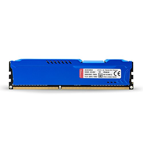 1651398644 525 Kingston HyperX Fury HX318C10FK2 8 Memoria RAM DDR 3 CL 10 8 - Kingston HyperX Fury  HX318C10FK2_8  - Memoria RAM DDR-3, CL-10, 8 GB, confezione da 2 x 4 GB, Blu