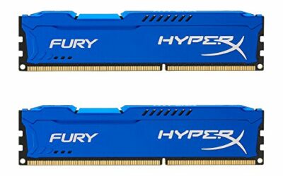 Kingston HyperX Fury  HX318C10FK2_8  – Memoria RAM DDR-3, CL-10, 8 GB, confezione da 2 x 4 GB, Blu
