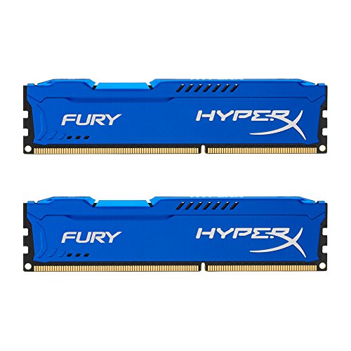 Kingston HyperX Fury  HX318C10FK2_8  - Memoria RAM DDR-3, CL-10, 8 GB, confezione da 2 x 4 GB, Blu
