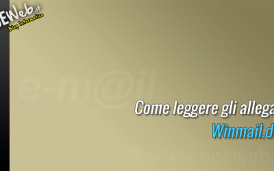 Come leggere gli allegati Winmail.dat