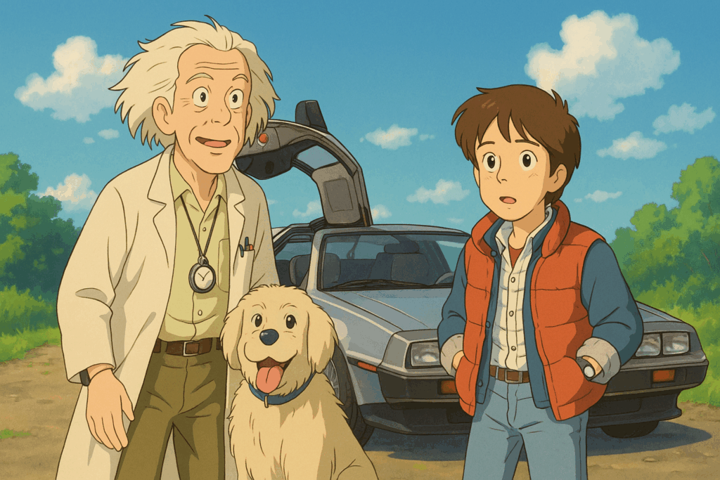 Ritorno al futuro - Stile studio ghibli