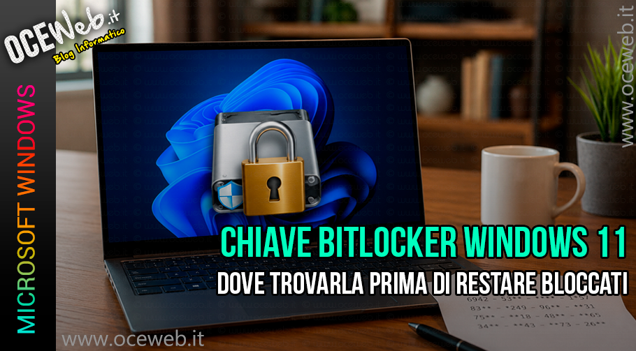 Chiave BitLocker Windows 11: dove trovarla prima di restare bloccati