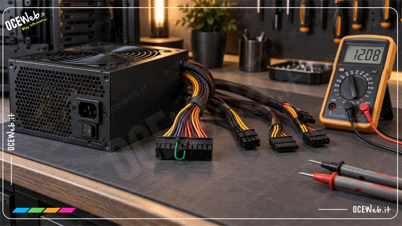 Come testare un alimentatore PC: Paperclip Test e multimetro
